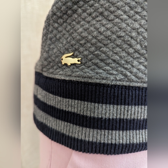 Lactose Size 32 Women's Short Sleeve Tennis Sweatshirt Gray - Picture 5 of 6